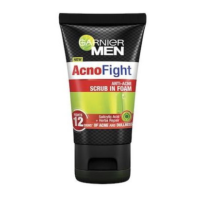 GARNIER Men Acno Fight 6in1 Scrub Foam 100ml