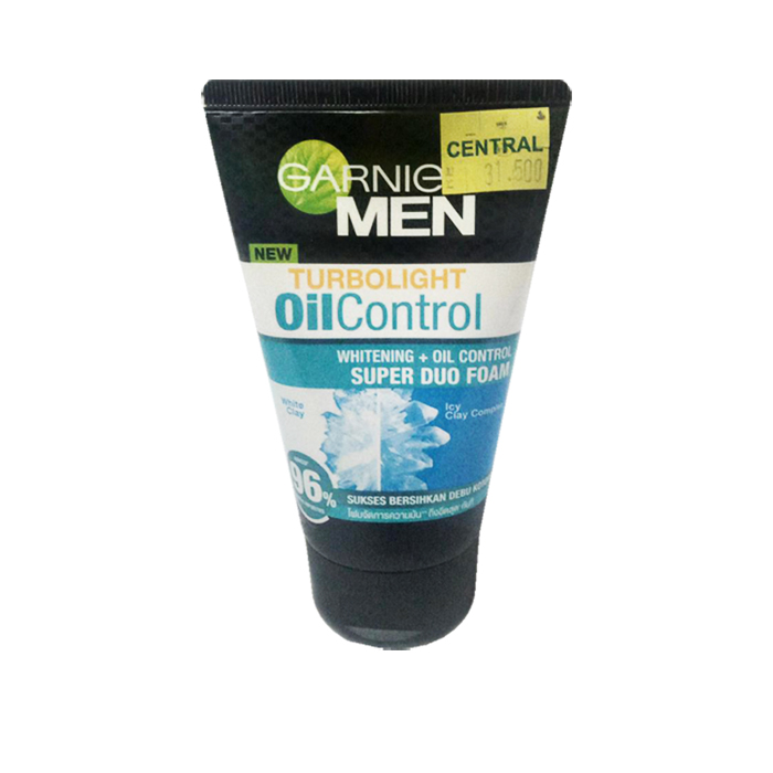 GARNIER Men TurboLight Bright + Oil Control Foam100ml