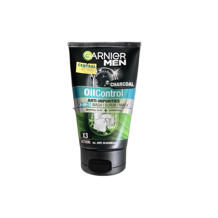 GARNIER Men Turbo Light 3in1 Charcoal 100ml