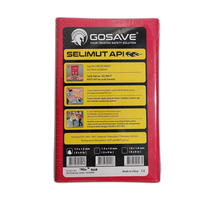 GOSAVE Fire Blanket 1,2 x 1,2M