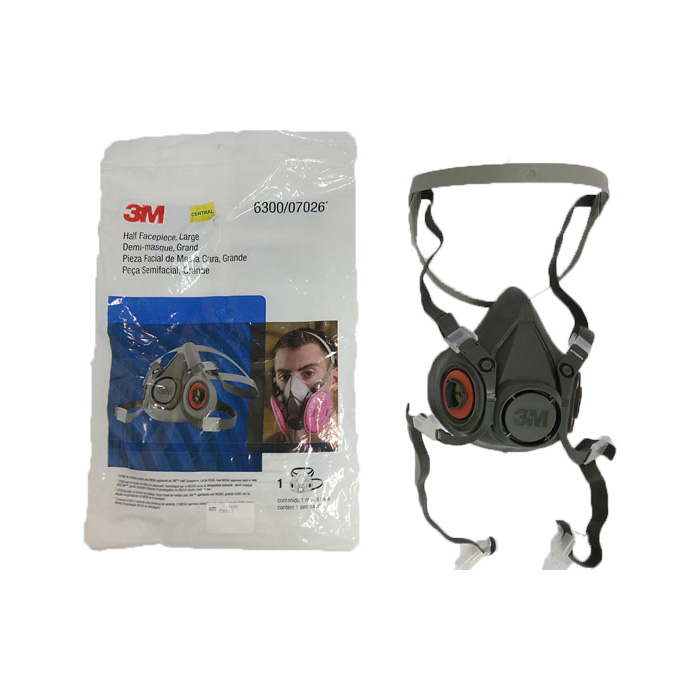 3M Half-Face Safety Masker Respirator 6300 Size L