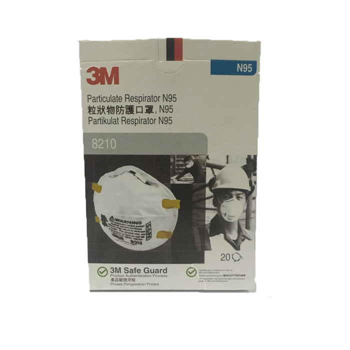 3M Particulate Respirator Mask N95 8210 20pcs Masker