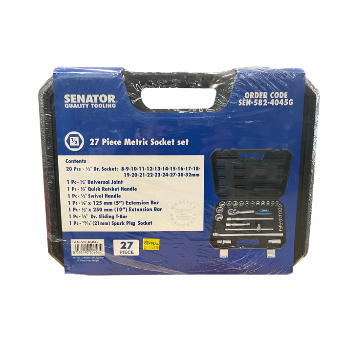 SENATOR Socket Set 1/2"DR 8-32mm 27pcs SEN5824045G