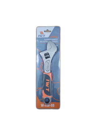 IWT Adjustable Wrench Rubber 8" W-AW-8B