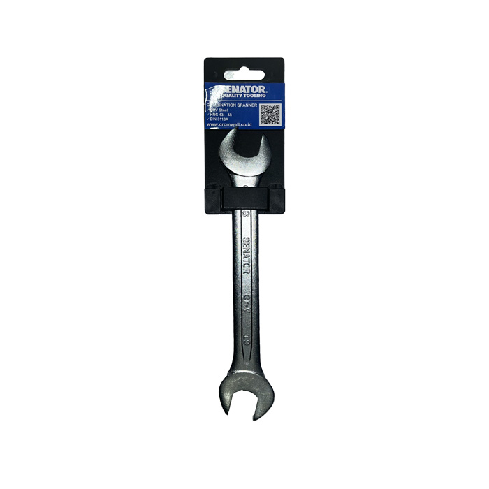SENATOR Kunci Pas 6mm, 7mm, 8mm, 9mm, 12mm, 13mm, 14mm Open End Wrench Kunci Pas Chrome 15mm, 18mm, 19mm, 21mm, 23mm, 30mm, 32mm