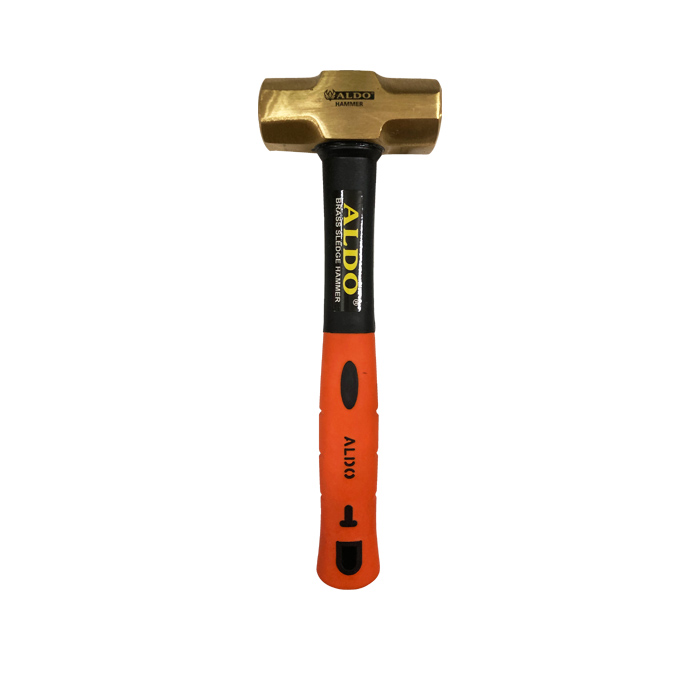ALDO Palu Batu Kuningan Sledge Hammer Brass Handle Fiber 900 Gram