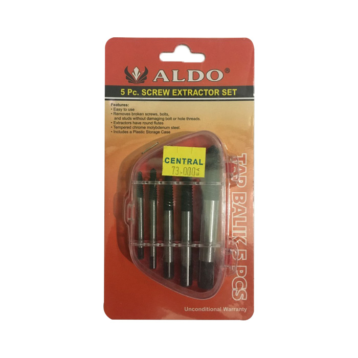 ALDO Tap Balik Screw Extractor 5Pcs