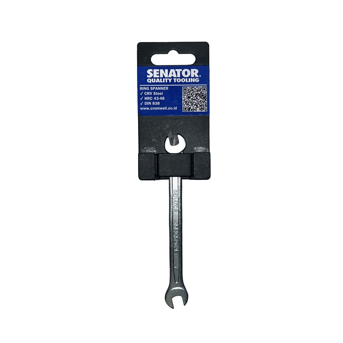 SENATOR Kunci Pas 6mm, 7mm, 8mm, 9mm, 12mm, 13mm, 14mm Open End Wrench Kunci Pas Chrome 15mm, 18mm, 19mm, 21mm, 23mm, 30mm, 32mm