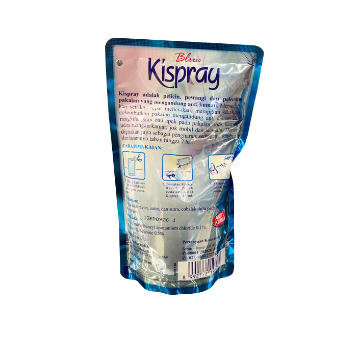 KISPRAY Pembersih Pengharum Pakaian Bluis Refill Isi Ulang Semprot image 2