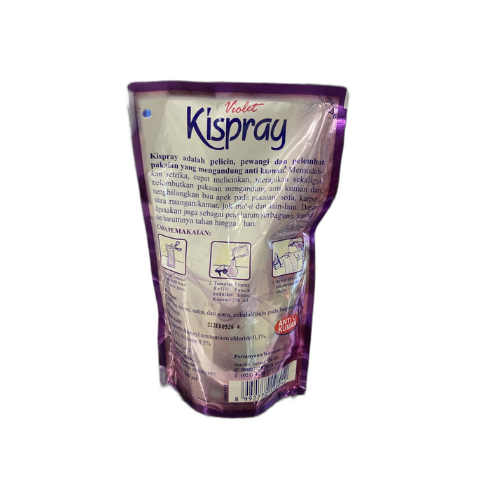 KISPRAY Semprotan Pengharum Pakaian Violet Refill 280ml Semprotan Setrika Pewangi Kain image 2