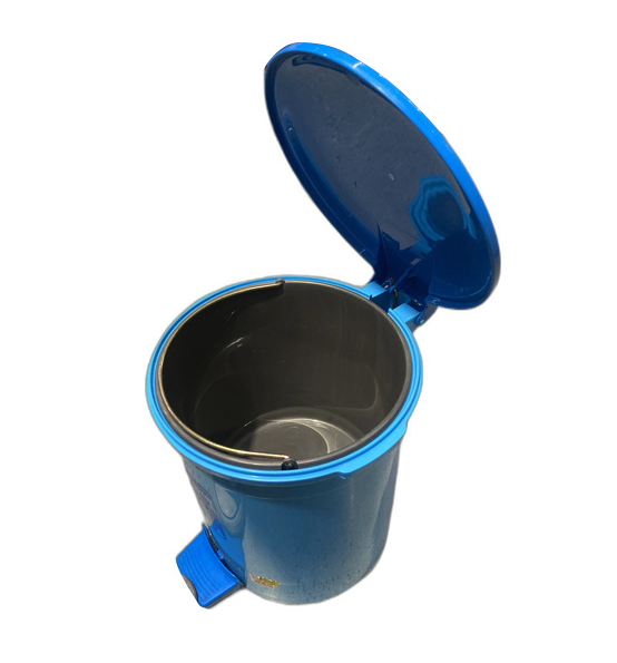 LION STAR Tong Sampah Bertutup Injakan Kaki Pedal 10L Round Dustbin 10L Tempat Sampah Injak Kaki LION STAR C-11