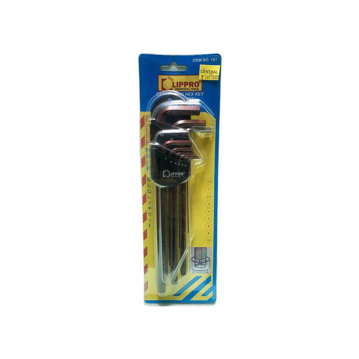 LIPPRO Kunci L 1 Set Extra Long Hex Key 9pc 1,5-10m 161