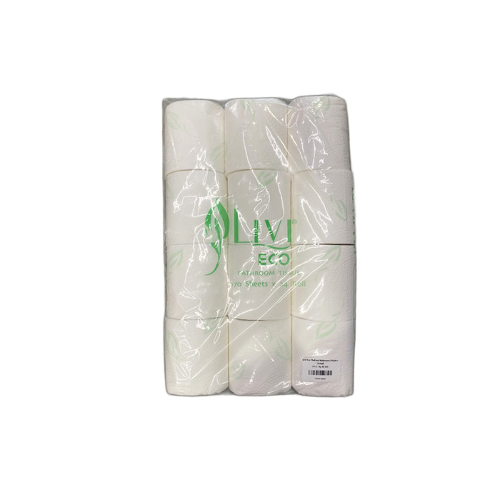 LIVI Tisu Roll Gulung Eco Thailand Bathroom 24 Roll 170 Lembar