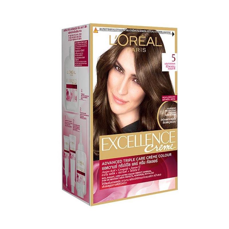 LOREAL Excellence Light Brown Semir Pewarna Rambut No.5