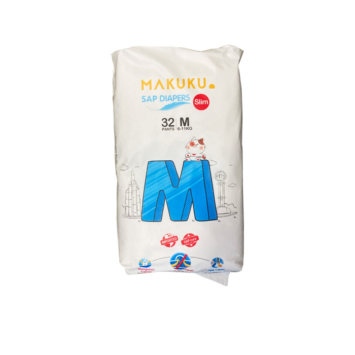 MAKUKU Popok Bayi Air Diapers Slim Pants M32