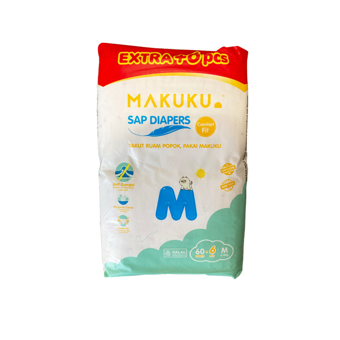 MAKUKU Popok Balita Diapers Comfort Fit Pants M60+6