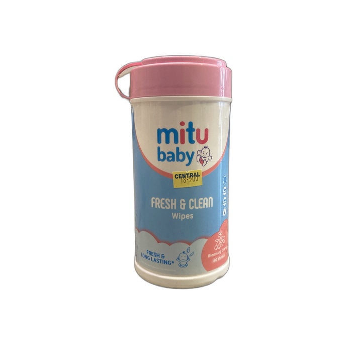 MITU Baby Wipes Bottle Pink 60 Sheet