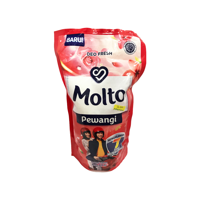 MOLTO Laundry Pewangi Deo Fresh Red Refill 820ml