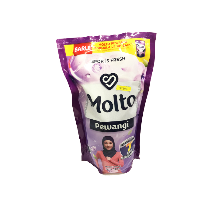 MOLTO Laundry Pewangi Purple Sports Fresh Refill 820ml