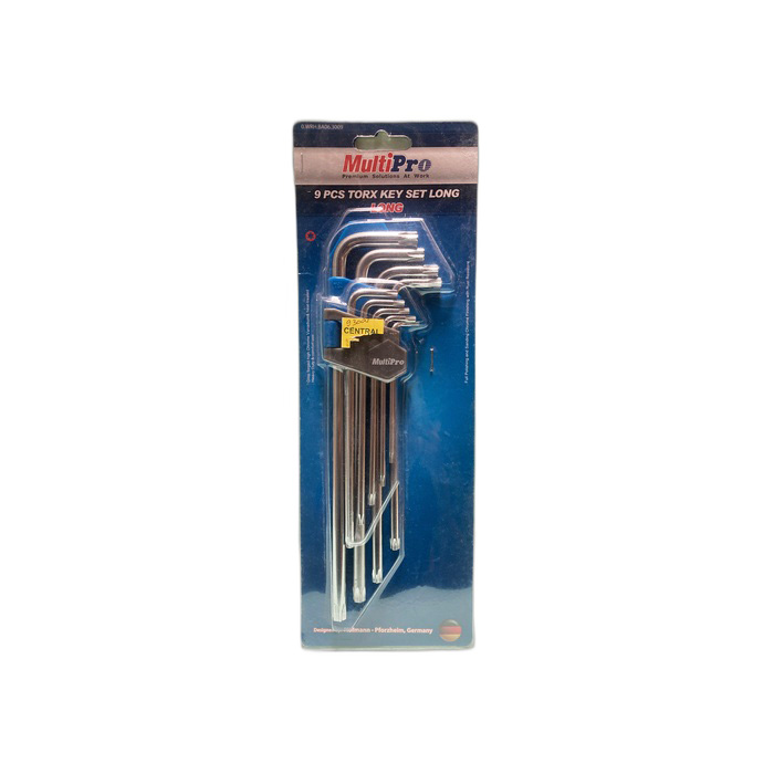 MULTIPRO Torx Key Long Set 9pcs T10-T50