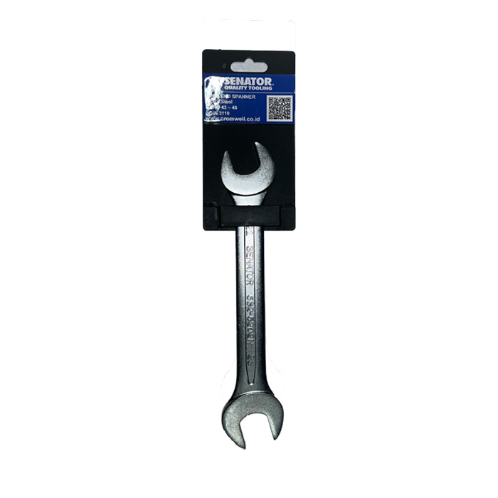 SENATOR Kunci Pas 6mm, 7mm, 8mm, 9mm, 12mm, 13mm, 14mm Open End Wrench Kunci Pas Chrome 15mm, 18mm, 19mm, 21mm, 23mm, 30mm, 32mm
