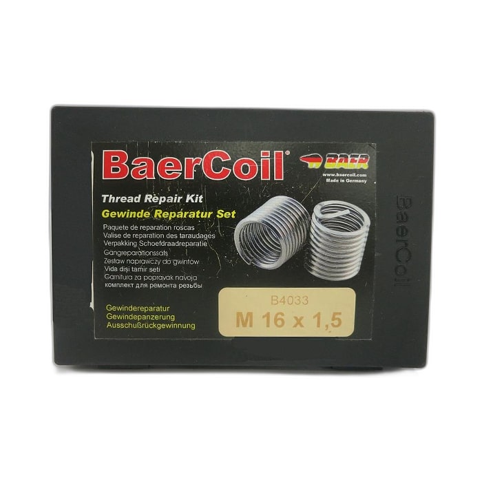 BAERCOIL Thread Repair Kit Set Alat Reparasi Perbaikan Ulir Baut Mur