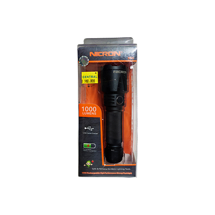 NICRON Flashlight USB Rechargeable 9W B60