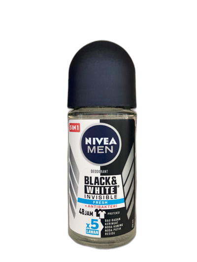 NIVEA Men Deo Roll Black & White Invisible Fresh 50ml