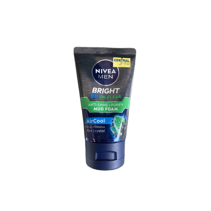 NIVEA Men Facial Foam Bright 8H Oil Clear Anti-Shine + Purify AirCool 100ml