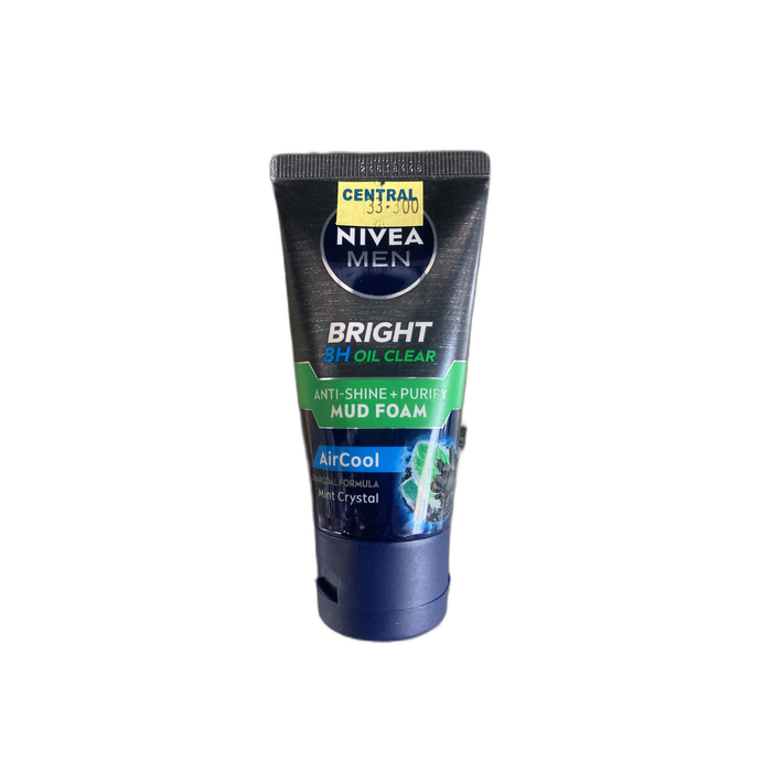 NIVEA Men Facial Foam Bright 8H Oil Clear Anti-Shine + Purify AirCool 50ml