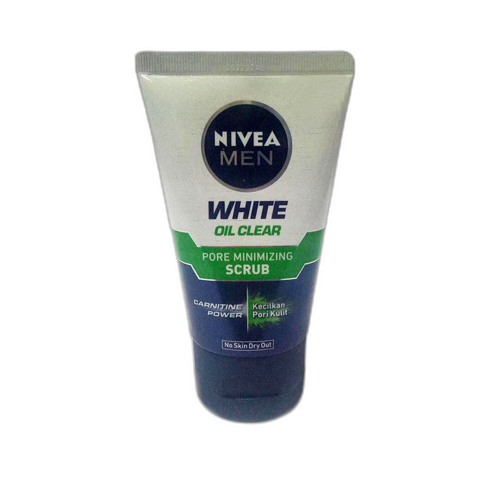 NIVEA Men Facial Scrub Bright 8H Oil Clear Pore Minimizing AirCool 100ml