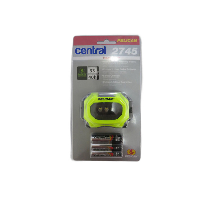 PELICAN Head Light Senter Kepala LED Yellow Ex-Rated 33 Lumens 2745