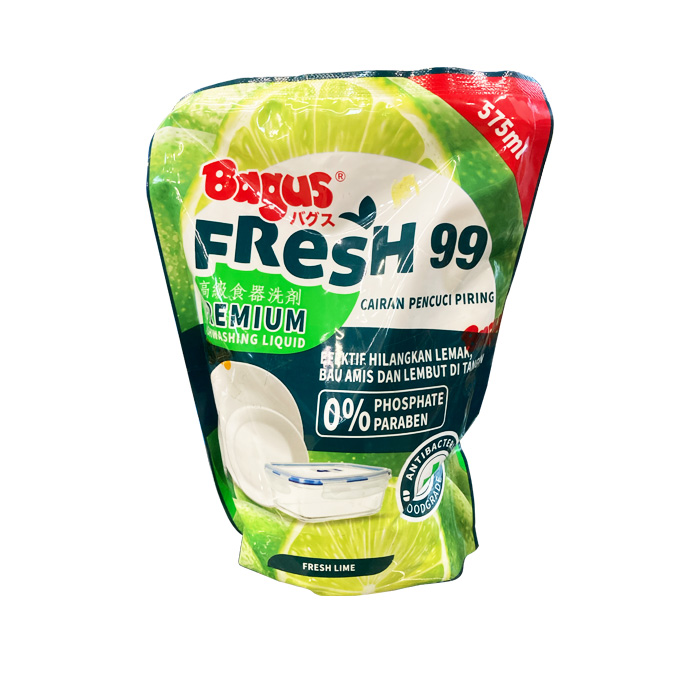 BAGUS Fresh 99 Sabun Cuci Piring Lime Jeruk Nipis Dish Soap Fresh Lime Refill W-20731