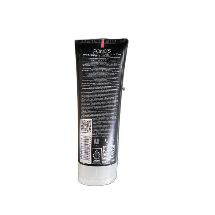 PONDS Facial Foam Activated Charcoal Ultimate Oil Control 100g image 2
