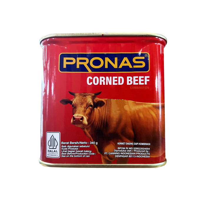 PRONAS Kornet Sapi 340g Pronas Corned Beef 340g