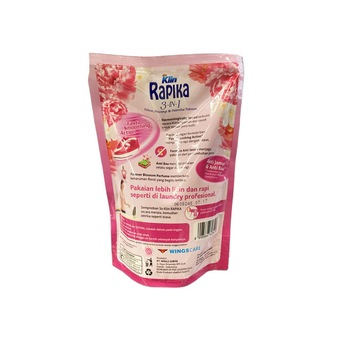 RAPIKA Flower Blossom Refill Pewangi Pelembut Pakaian 400ml image 2