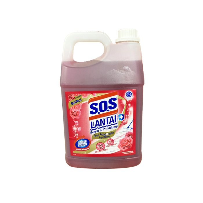 SOS Floor Pembersih Lantai Floral Blossom 4 Liter