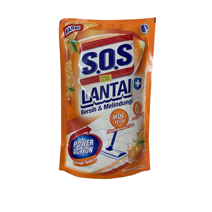 SOS Pembersih Lantai Orange Splash 800ml