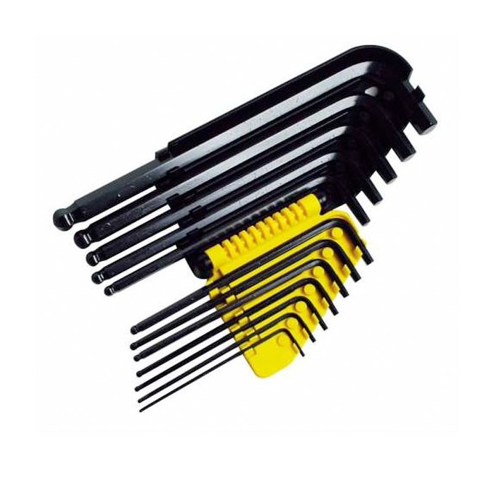 STANLEY Hex Key Set Kunci L 2 Set Ballpoint isi 12 pcs 1/16" - 3/8" 69-257