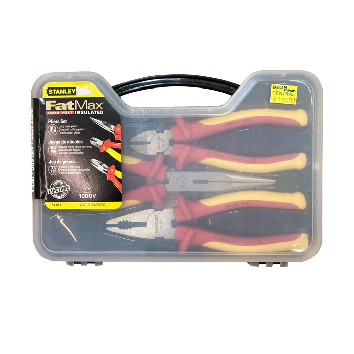 STANLEY 84-011 Pliers Tang Set VDE Pliers VDE 3pcs