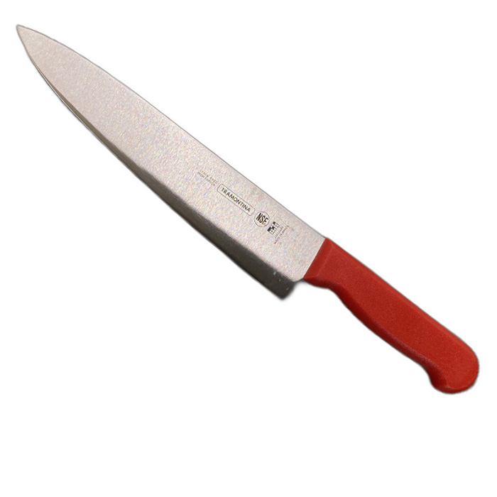 TRAMONTINA Knife Pisau Dapur Potong 10" 25cm Merah Red 24620/070