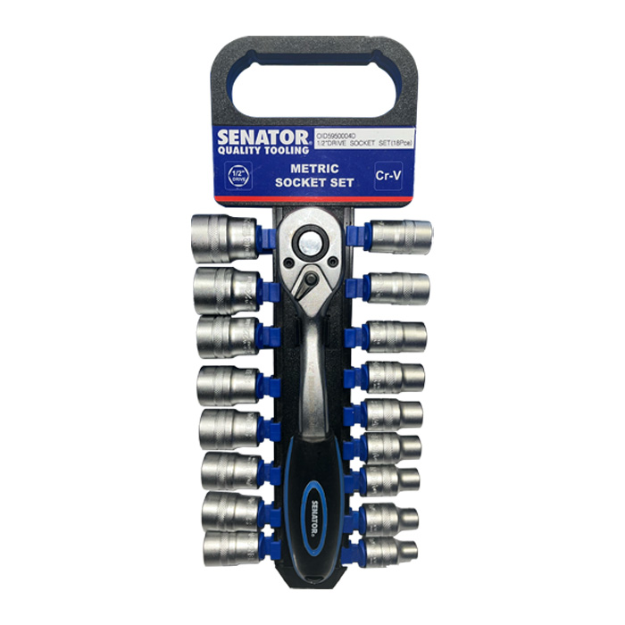 SENATOR Socket Set 1/2" DR 8-24mm 18pcs & 11pcs (OID5950004D, OID5950003C)