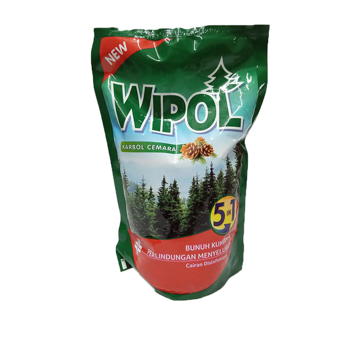 WIPOL Carbol Cairan Disinfektan Classic Pine Pouch Refill 800ml