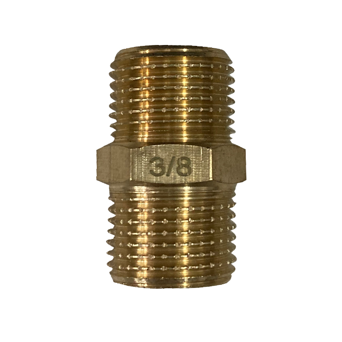 WIPRO Male Nipple Brass M3/8" x M3/8" WN5127