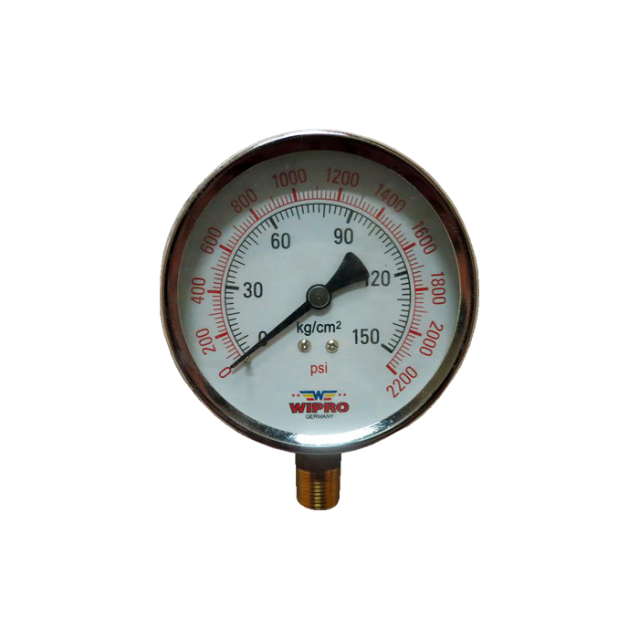 WIPRO Pressure Gauge 4" 150KG