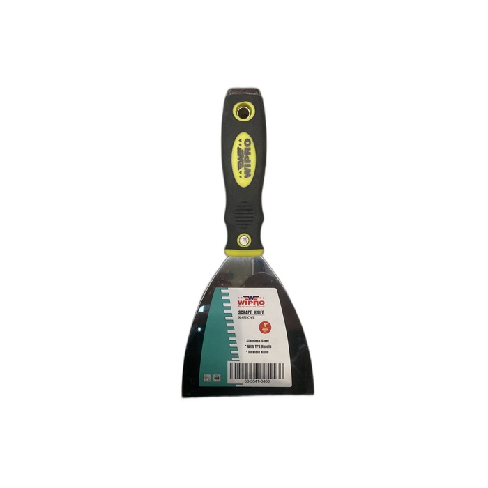 WIPRO Kape Scraper Cat Kapi 4" Gagang Karet Rubber Handle 4" SS420