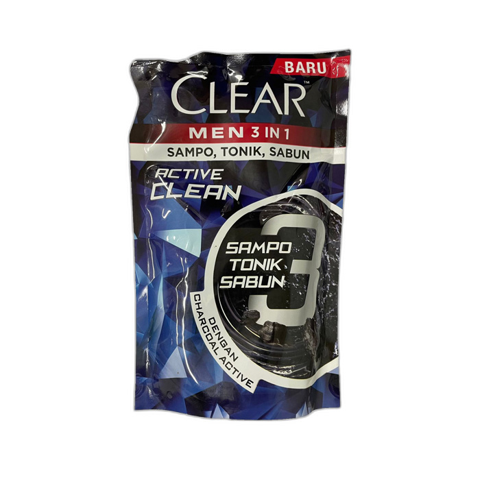 CLEAR Men 3in1 Active Clean Refill 280ml
