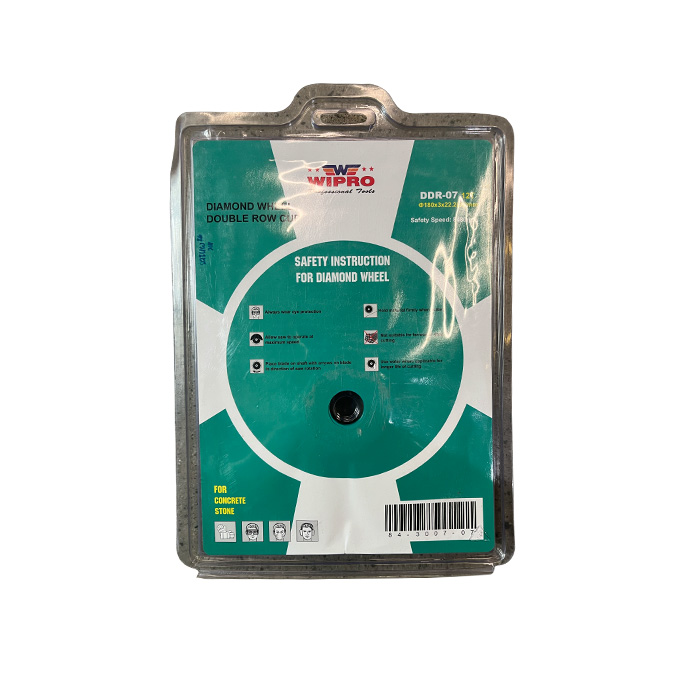 WIPRO Mata Potong Gerinda Diamond Grinding Wheel Cup Double 7" 175 X 22,2mm DDR-07 image 2