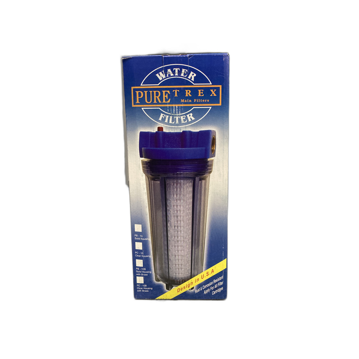 PURETEX Filter Air Water Filter Housing Transparan Blue Tebal image 3
