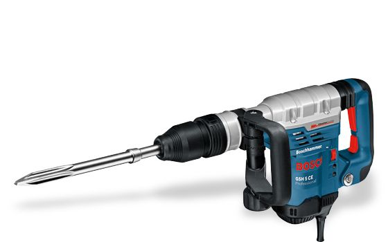 BOSCH Demolition Hammer GSH 5 1100W 7.5J SDS Max 5.6kg BOSCH Mesin Pemecah Batu
